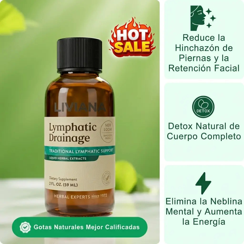 LIVIANA® | Drena Naturalmente la Hinchazón del Rostro, Abdomen y Piernas