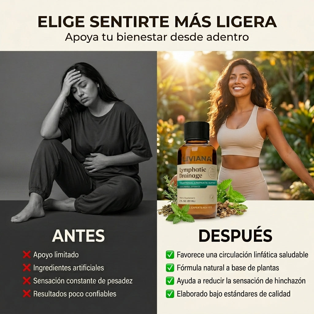 Gotas LIVIANA® | Desintoxicación Linfática de Forma Natural